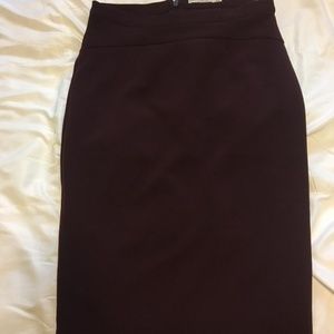 Maroon Pencil Skirt